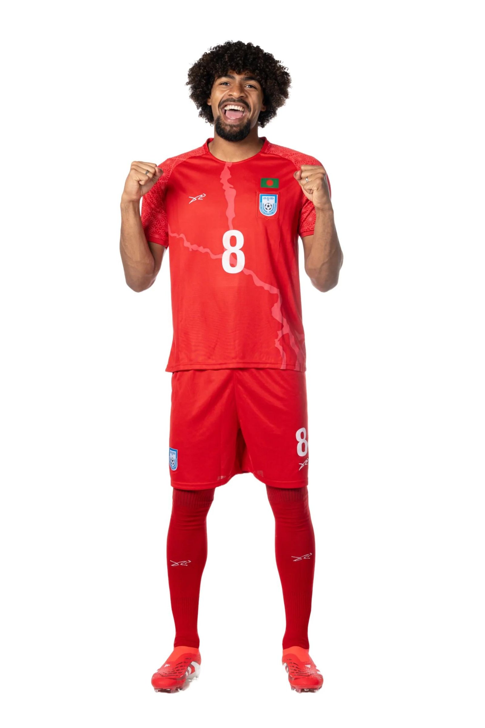 Bangladesh National Official BFF Away Red Jersey – Player Version (Half Sleeve) - Image 3