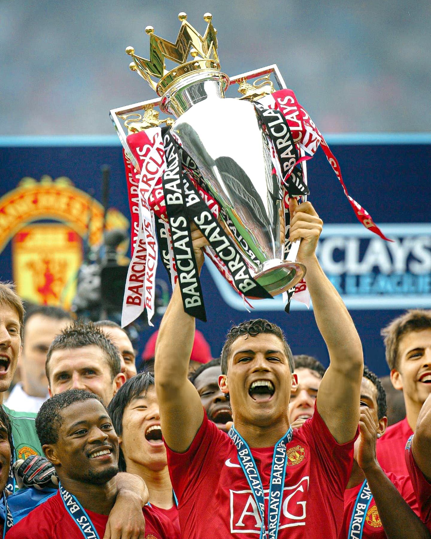 Manchester United 2007/08 Vintage Home Red Kit - Retro Jersey (Half Sleeve) - Image 6