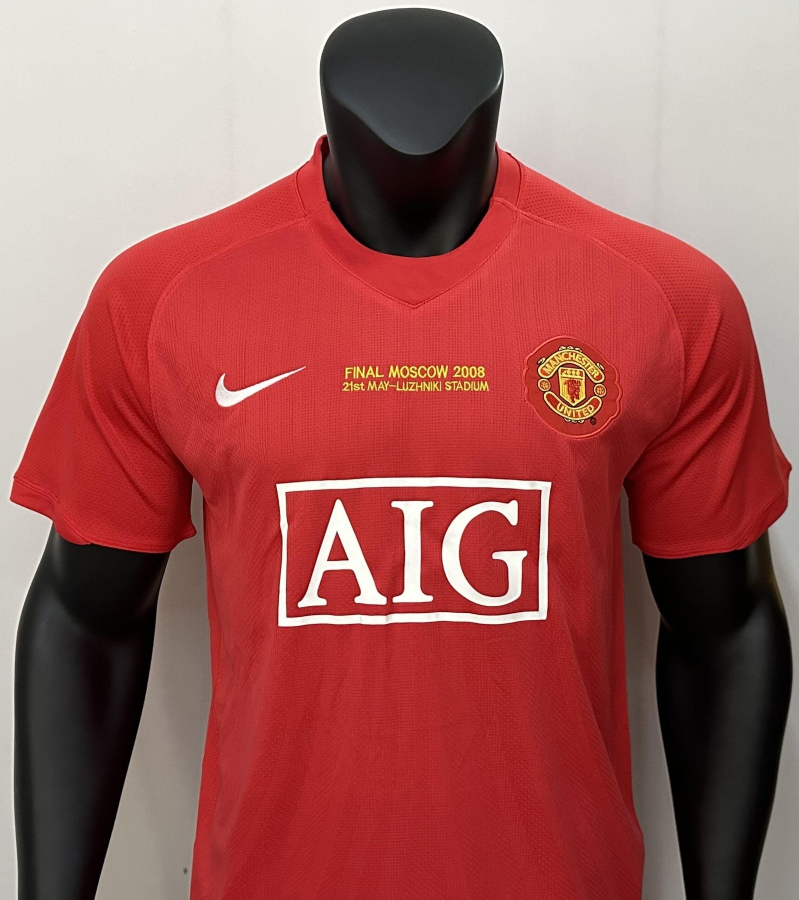 Manchester United 2007/08 Vintage Home Red Kit - Retro Jersey (Half Sleeve) - Image 2