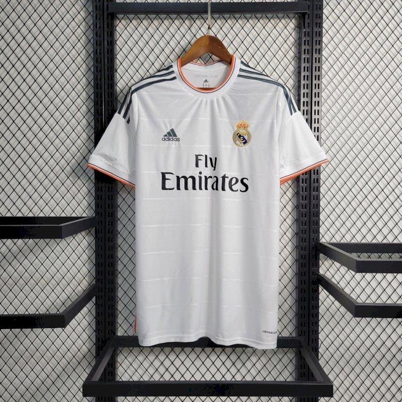 Cristiano Ronaldo Real Madrid 2014 La Decima jersey – white retro Champions League final kit Lisbon edition