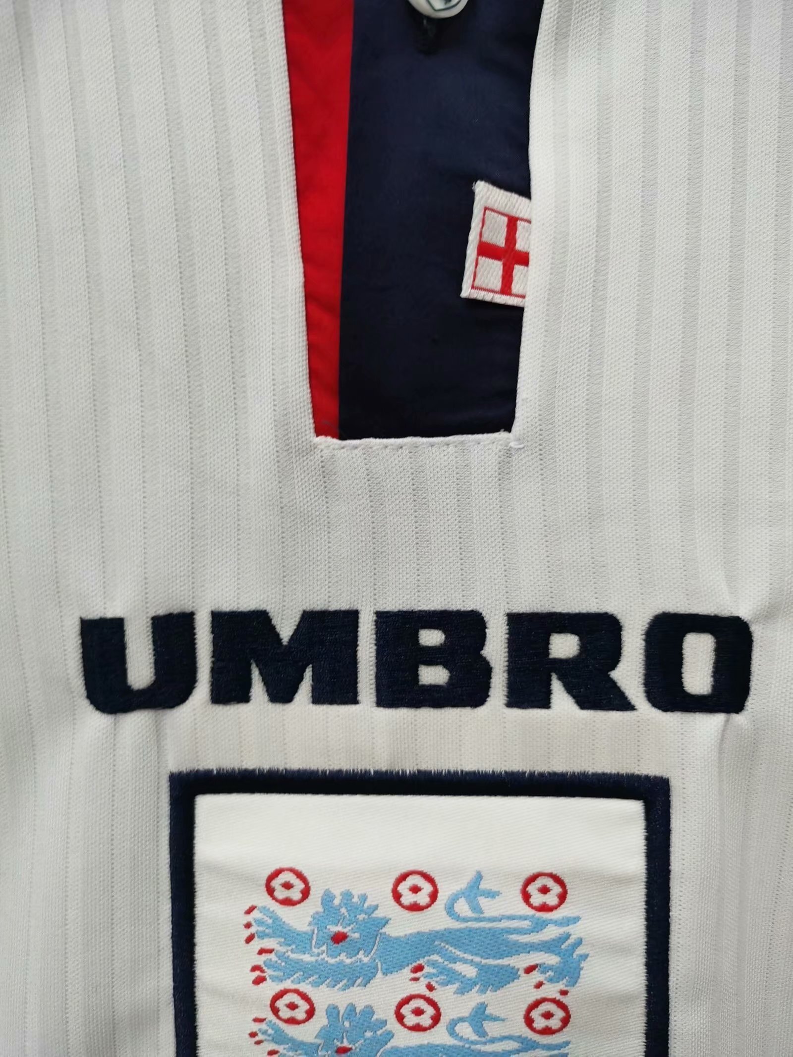 BECKHAM 7 England 1998 World Cup Home Kit (Half Sleeve) - Retro Jersey - Image 5