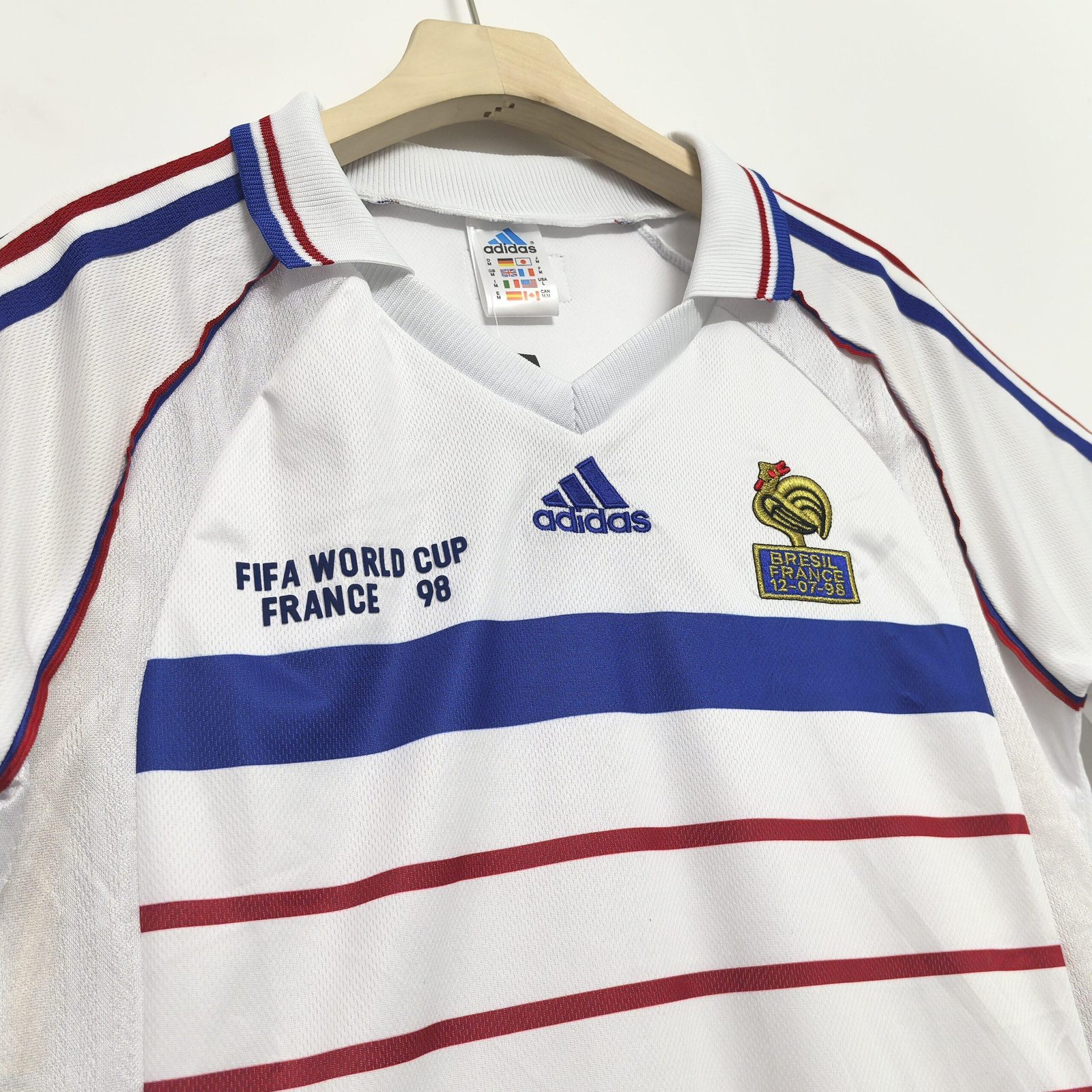 France 1998 Away Kit (Half Sleeve) - Retro Jersey - Image 2