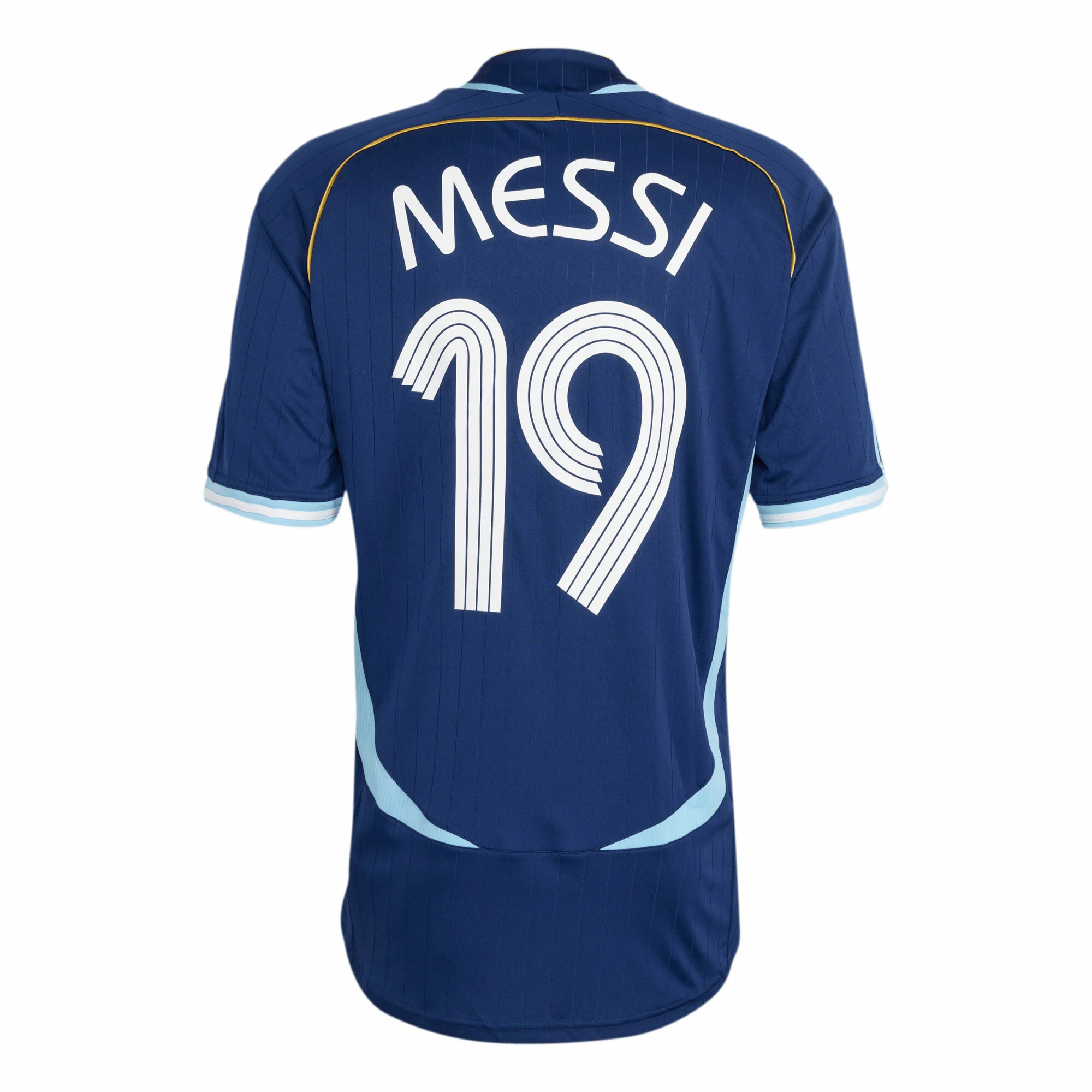 Messi 19 Argentina World Cup 2006 Away Jersey (Half Sleeve) - Retro Edition - Image 8