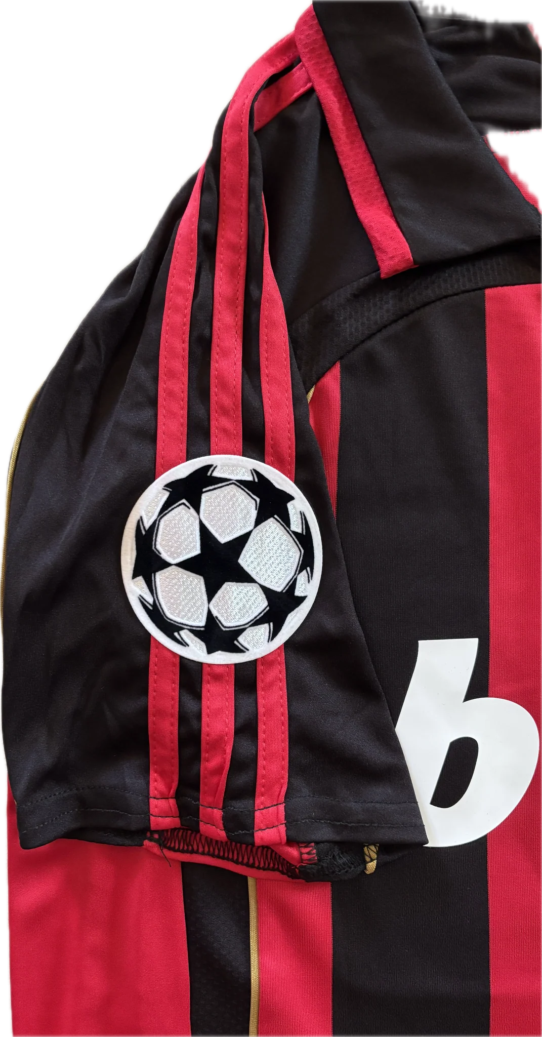 KAKA 22 AC Milan 06-07 Home Retro Half Sleeve- UCL Jersey - Image 3